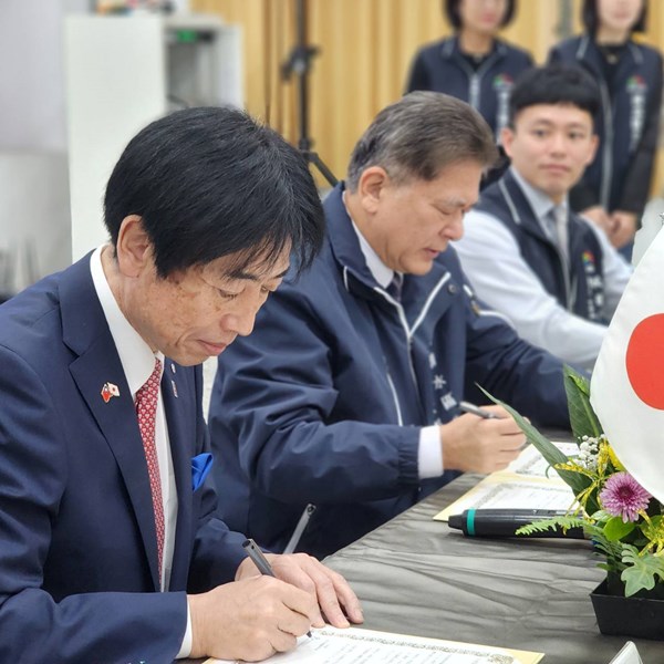 臺中清水區與日本熊本縣御船町 共同簽署友好交流協定 (6)