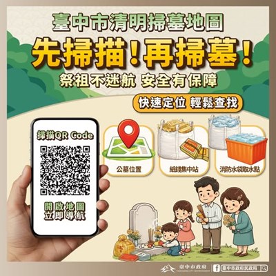 台中市清明掃墓地圖